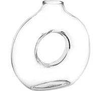 Atmosphera – Vase Circle en verre transparent h25,5 cm