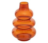 Atmosphera Créateur d'intérieur - Vase Design en Verre Clothilde 22cm Ambre