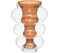 Atmosphera createur d'interieur - Vase "double" atmosphera x matali crasset h36cm aus bernsteinfarbenem glas
