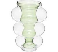 Atmosphera Créateur d'intérieur - Vase Double en Verre "Matali" 36cm Vert Vert G