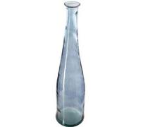 Atmosphera Créateur d'intérieur - Vase en Verre Recyclé "Long" 80cm Orage Bleu G