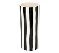 Atmosphera Créateur d'intérieur - Vase Rayé en Dolomite Edric 30cm Noir