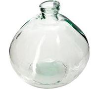 Atmosphera - Vase Rond Verre recyclé - Transparent - D23 cm