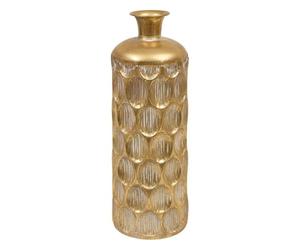 Atmosphera Créateur d'intérieur - Vase Strié en Métal Belli 60cm Doré