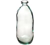 Vase bouteille verre recyclé transparent H51 cm