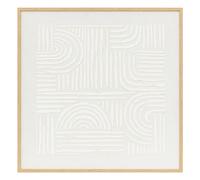 Atmosphera - Déco Mural 3D Kaya Blanc 60x60cm