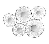 Atmosphera - Déco Murale 5 miroirs Noirs 78x58 cm