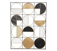 Atmosphera – Déco murale Zak en métal doré 76 x 102 cm