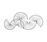 Atmosphera - Déco Murale Cloe en métal 77x35cm Noir