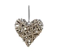 Atmosphera - Déco Murale Coeur - Osier - D20 cm - Gris