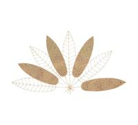 Atmosphera - Déco Murale Feuille - métal 81x45 cm