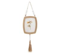 Atmosphera - Déco Murale Fleurs Jayden Bois 16x12cm - Modéle b