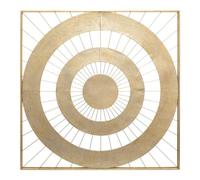 Atmosphera - Déco Murale Louise dorée - métal 90x90 cm