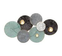 Déco murale ""Nénuphar"" en métal 90x50 cm - Multicolore - Atmosphera createur d'interieur