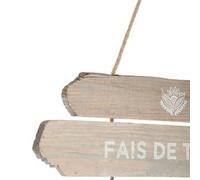 Atmosphera Décoration murale Andy en bois - 28 x 38 cm