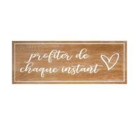 Atmosphera - Décoration Murale en Bois de Sapin: Profiter de Chaque Instant