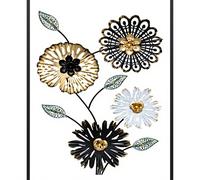 Atmosphera Décoration murale Florine 40 x 60 cm - Noir