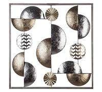 Atmosphera - Décoration Murale métal Or/Argent 50X50