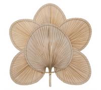 Atmosphera Décoration murale Selma en bambou et palmier - 70 x 70 cm