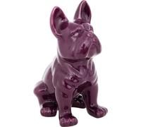 Atmosphera | Dekofigure - Bouledogue Eden - Violet - Céramique élégante - Accessoire d'intérieur stylé