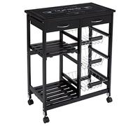 Atmosphera Desserte de Cuisine Gustaf - H. 61 cm - Noir