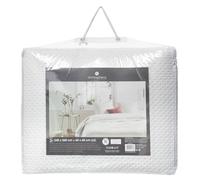 Dessus de lit 2 taies ""Dolce"" blanc ivoire 260x240cm - Atmosphera createur d'interieur