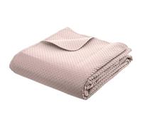 Atmosphera - Dessus de lit + 2 taies Dolce Rose poudré - 260x240 cm