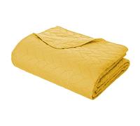 PARURE LIT 2 P. TRESSES DESSUS LIT 2 TAIES OCRE ATMOSPHERA - Jaune Ocre G