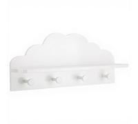 Atmosphera Patère enfant «Nuage» 4 crochets Blanc