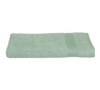 Drap de bain ""Essentiel"" coton vert 100x150cm - Atmosphera Créateur d'intérieur