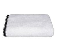 Atmosphera - Drap de bain Joia avec liseré 150x100 cm - Blanc et Noir - Joia Blanc G