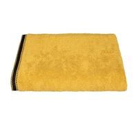 Atmosphera Drap de bain Joia 150 x 100 cm avec liseré Jaune Ocre et Noir