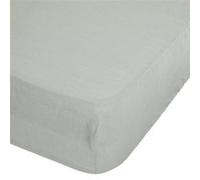 Atmosphera - Drap Housse bonnet 30 cm 100% Lin 160x200 cm - Vert Céladon Vert G