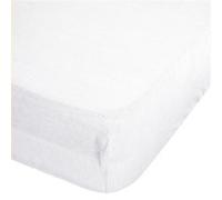 Atmosphera - Drap Housse bonnet 30 cm 100% Lin Tropiques 140x190 cm - Blanc Ivoire - Tropiques Blanc G