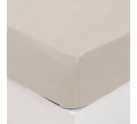 Atmosphera - Drap-Housse en Coton lavé - Ivoire 160x200 cm