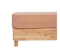 Atmosphera - Drap Housse Flora Gaze de Coton Rose 160x200cm