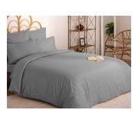 Atmosphera Créateur d'intérieur - Drap Plat "Intérieur" 240x290cm Gris Gris G