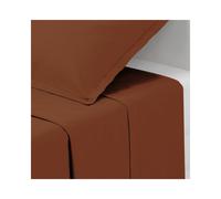 Atmosphera Créateur d'intérieur - Drap Plat "Intérieur" 180x290cm Terracotta Terracotta G