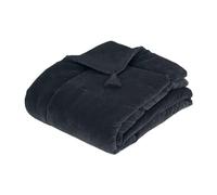 Atmosphera - Édredon Night - Coton - Gris foncé - 70x180 cm