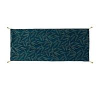 Atmosphera - Edredon Ozie en Velours 80x180cm Bleu Canard