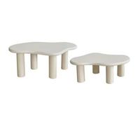 Atmosphera – Ensemble de 2 tables gigognes OLAO – Ivoire – 100 x 60 cm