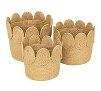 Atmosphera - Ensemble de 3 paniers ronds - Beige Beige G
