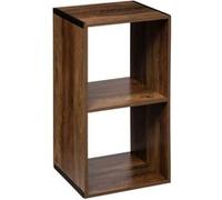 5five - étagère 2 Cases indus Mix n modul Effet Bois foncé
