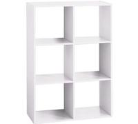 Atmosphera - Etagère 6 Cases Mix - P. 32 cm x H. 100,5 cm - Blanc - Mix Blanc, Blanc G