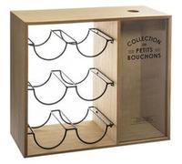 Atmosphera Porte-bouteilles "Loft" métal beige 6 bouteilles