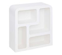 Etagère De Rangement 4 Niches Soleya - Blanc Blanc