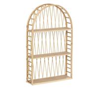 Atmosphera - Étagère murale Anahi bambou beige 74x45cm