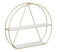 Atmosphera - Etagère Murale Maddy doré 80x70cm