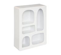 Atmosphera - Étagère murale Rivi - bois - blanche - 45x65 cm