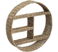 Atmosphera - Etagère murale ronde design roseau Seagrass - Diam. 58 cm - Beige - Seagrass Beige G